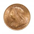 Great Britain Gold Sovereign 1893-1901 Victoria Mature Head