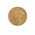 Great Britian Half Sovereign Gold 1874 XF