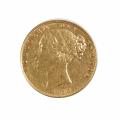 Great Britain Gold Sovereign 1856 AU