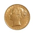Great Britian Gold Sovereign 1864 Die #22 VF