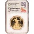 Certified Proof American Gold Eagle $50 2011-W PF70 NGC Castle sig.