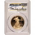 Certified Proof American Gold Eagle $50 2014-W PF70 PCGS Ron Sanders signature