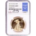 Certified Proof American Gold Eagle $50 2017-W PF70 NGC Moy signed