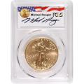 Certified Burnished American $50 Gold Eagle 2017-W SP70 PCGS Reagan Legacy