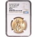 Certified Burnished American $50 Gold Eagle 2021-W T2 MS70 NGC