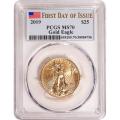 Certified American $25 Gold Eagle 2019 MS70 PCGS First Day of Issue