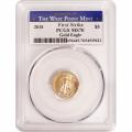Certified American $5 Gold Eagle 2018 MS70 PCGS West Point