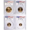 Certified Proof American Gold Eagle 4pc Set 2015-W PR70 PCGS Moy sig.