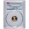 Certified Proof American Gold Eagle $5 2018-W PR70DCAM PCGS First Strike