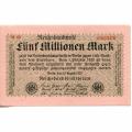 Germany 5 Million Mark 1923 P#105b AU