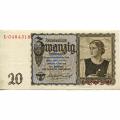 Germany 20 Reichsmark 1939 P#185 VF