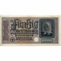 Germany 50 Reichsmark 1940-1945 R#140 VF Occupation Note