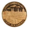 Germany 10g Gold Medal Ludwigshafen--City of Chemistry