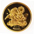 Gibraltar Half Ounce Gold Royal Cherub 1998
