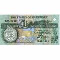 Guernsey 1 Pound 1991- P#52b UNC