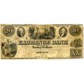 Norfolk Virginia 1856 $20 Exchange Bank VA145-G10a F