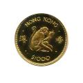 Hong Kong $1000 Gold 1980 Year of the Monkey BU