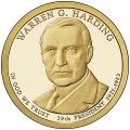 Presidential Dollars Warren G. Harding 2014-D 25 pcs (Roll)