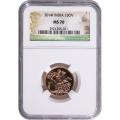 India Gold Sovereign 2014-I MS70 NGC