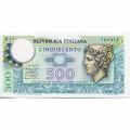 Italy 500 Lire 1974 P#94 AU