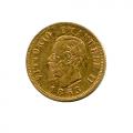 Italy 10 lire gold 1863 VF