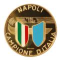 Italy Napoli Football Champions 1986-1987 Gold Medal