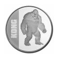 2021 1oz $2 Niue Silver King Kong Coin