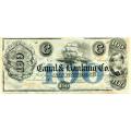 Louisiana New Orleans 1840's $100 Remainder Canal & Banking Co. LA-105-G56 UNC
