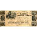 Louisiana New Orleans 1830's $20 Canal & Banking Company LA-105 G86 UNC