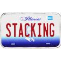Illinois License Plate - Stacking Across America 1oz Silver Bar