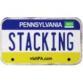 Pennsylvania License Plate - Stacking Across America 1oz Silver Bar