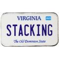 Virginia License Plate - Stacking Across America 1oz Silver Bar