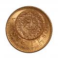 Mexico 20 Pesos Gold 1919 AU