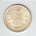 Mexico 1 peso silver 1932-1945 UNC