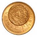 Mexico 20 Pesos Gold 1918 AU Calendar Wheel