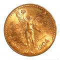 Mexico 50 Pesos Gold 1924 UNC
