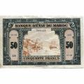 Morocco 50 Francs 1943 P#26a VF
