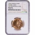 Morocco 500 Dinars Gold 1954 MS64PL NGC