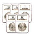 Certified Morgan Silver Dollar 5 Different Dates MS65 NGC--Your Choice!!!