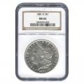 Certified Morgan Silver Dollar 1881-O MS64 NGC
