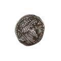 Numidia AR Denarius/drachm Juba I 60-46 B.C. King & Temple ChVF