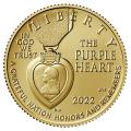 Gold $5 Commemorative 2022-W Purple Heart Unc