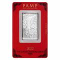 Pamp Suisse One Ounce Platinum Bar 2022 Tiger