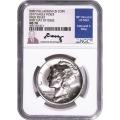 Certified 2017 1 oz Palladium American Eagle MS70 NGC First Day of Issue Moy sig.
