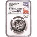 Certified 2020-W 1 oz Burnished Palladium American Eagle MS70 NGC Mike Castle sig.