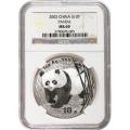 Certified Chinese Panda One Ounce 2002 MS69 NGC