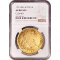 Peru 8 Escudos Gold 1791 AU details NGC