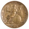 Commemorative Medal 1928 First National Bank of Philadelphia--1776 Coin Design 2.5"