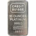 Credit Suisse 10 Ounce Platinum Bar Light Handling