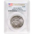Certified Platinum American Eagle 2014 One Ounce MS70 PCGS First Strike